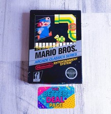 The Original Mario Bros. Arcade Classic Series, NES CIB New Hangtab MINTY