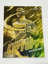 2021 Topps Fire Baseball We Have Liftoff Gold Minted - Pete Alonso - Mets