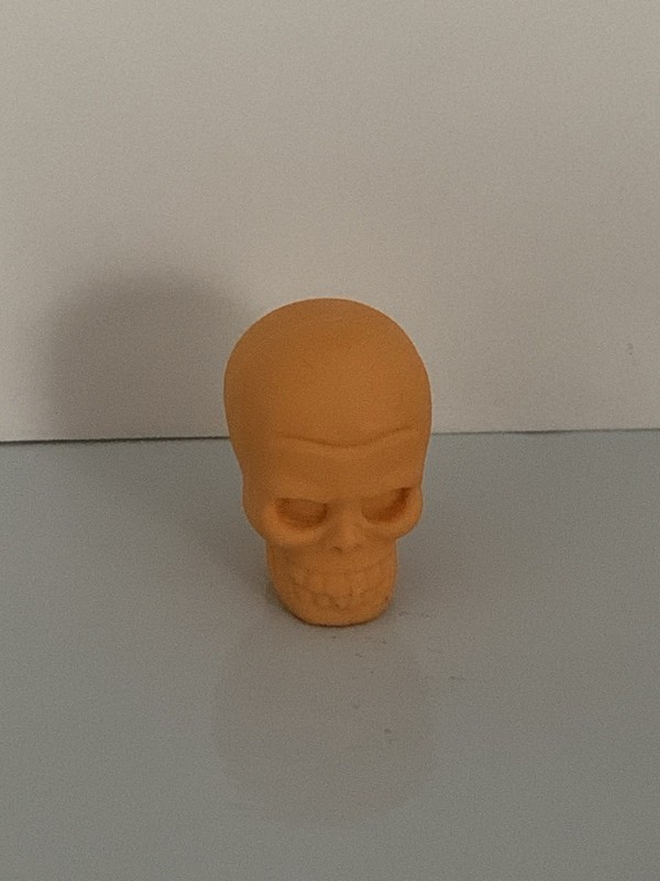 Halloween Pencil Topper Novelty Eraser Yellow Ghost Skull Skeleton VTG