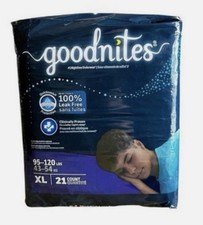 Goodnites Boys Nighttime Bedwetting Underwear XL 95-120 lb 21 ct 100 Leakproof