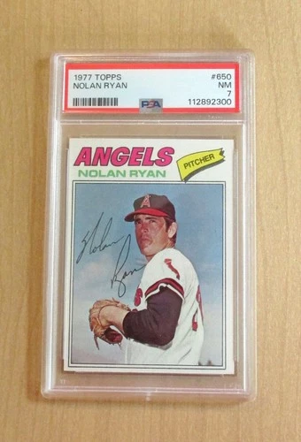 1977 Topps Nolan Ryan #650 PSA 7 NM NEAR MINT