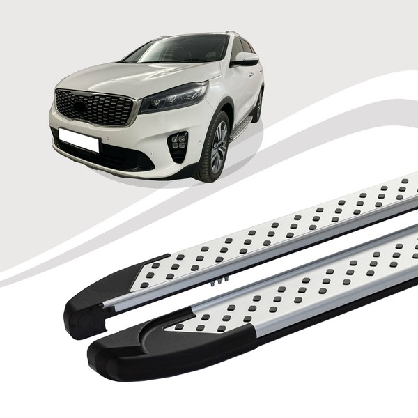 Trittbretter Passend FüR Kia Sorento Ab Baujahr 2015-2020 Soma Silber Mit Abe-image