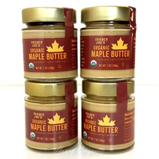 4 Pack Trader Joe's Organic Maple Butter Spreadable Creamy Maple Syrup 7 Oz Each