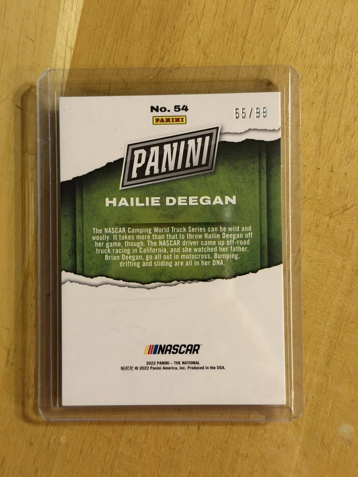 2022 Panini The National Silver Packs - #54 Hailie Deegan Red Foil /99 - Image 3 of 3