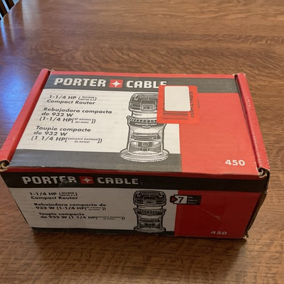 #ad Porter Cable 450 1.25HP Max Torque Compact Fixed Plunge Router 7amp $160.00