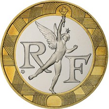 [#1260896] France, 10 Francs, Génie, 1992, Paris, Proof, Aluminum-Bronze, MS