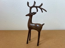 Metal Reindeer Figurine 11  Tall Modern Christmas Decor