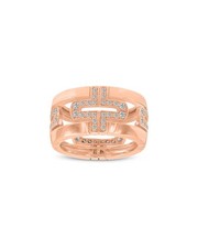 Bulgari Parentesi 18K Rose Gold 0.80 Ct. Tw. Diamond Ring Women's 52