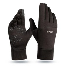 Black Winter Warm Full Fingers Waterproof Cycling Outdoor Sports Running Motorcy