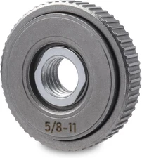 Yakamoz 5/8"-11 Grinder Nut, Quick Release Angle Flange Nut Sliver 