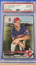 Will Benson - 2017 Bowman Draft Paper Silver  PSA 10  #88/499