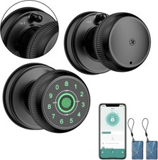 Fingerprint Door Lock-Smart Door Knob with Passcode Keypad-Finger Print Door ...