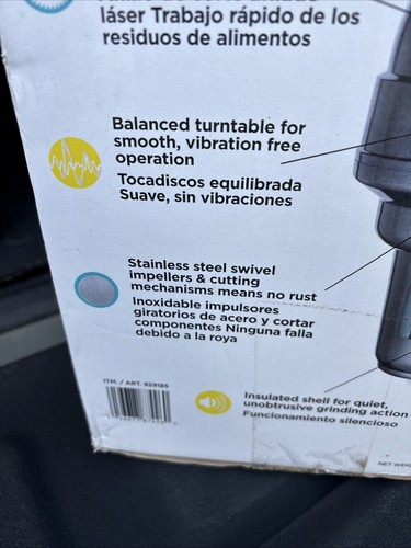 American Standard 1.25 HP Food Waste Disposer 1 1/4 horsepower 929185 New In Box - Picture 7 of 22