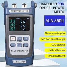 PON optical fiber power meter 1310/1490/1550nm ONT/OLT SM 9/125μm SC APC/UPC USB
