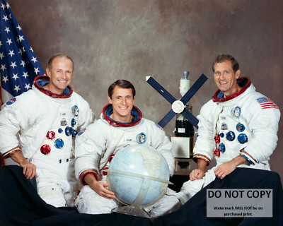SKYLAB 4 CREW GERALD CARR, EDWARD GIBSON, WILLIAM POGUE 8X10 NASA PHOTO (BT-554)