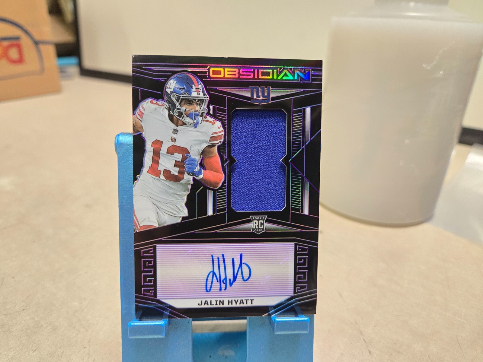 2023 Panini Obsidian JALIN HYATT RC Rookie Jersey Patch Auto Purple /75 AW4