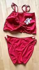 👙 Süßer Tankini v. TCM TCHIBO Badeanzug Bikini rot weiß Gr. S M 36 38 👙