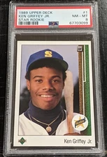 1989 UD Ken Griffey Jr RC PSA 8 NM-MT #1 Star ROOKIE Just Graded! ~3099