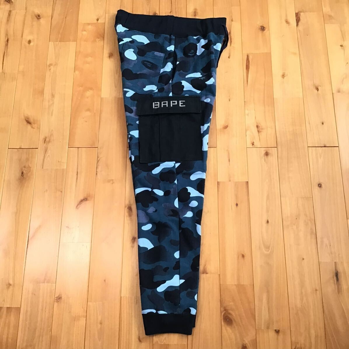 BAPE Gradation camo sweat cargo pants Blue A Bathing Ape