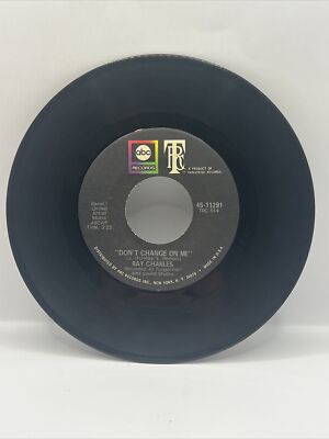 Vintage RAY CHARLES Vinyl 45 ''Don't Change On Me / Sweet Memories'' ABC Records
