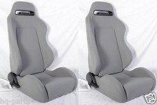 1 Pair Gray Cloth Reclinable Racing Seats Fit For Bmw Sliders 1 Pair Gray Cloth Reclinable Racing Seats Fit For Bmw Sliders