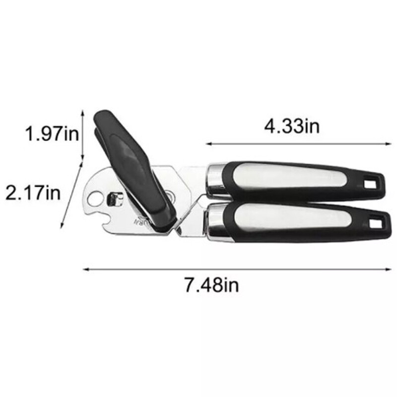 1pc Stainless Steel Cans Opener Tin Professional Manual Can Opener Cut