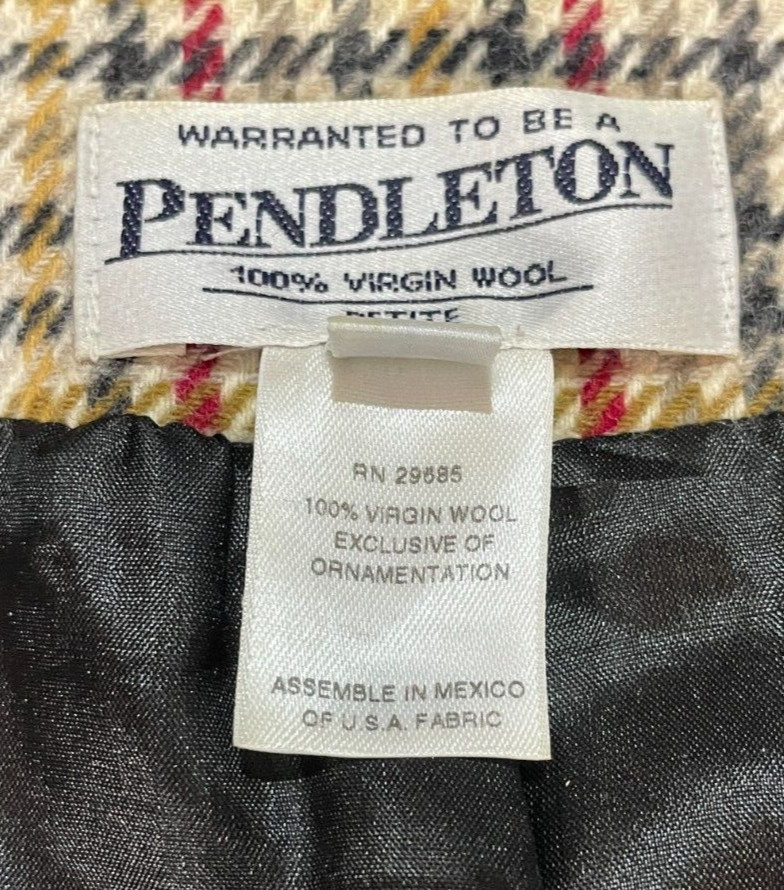 Pendleton Suit Jacket Blazer Houndstooth 100% Vir… - image 6