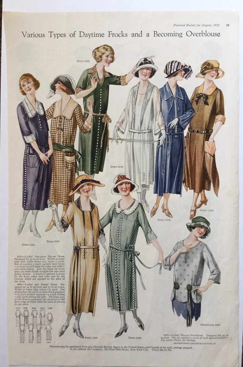 1922 Pictorial Review Print Ad Womens Fashion Daytime Frock | eBay 1922 Pictorial Review Print Ad Womens Fashion Daytime Frock | eBay