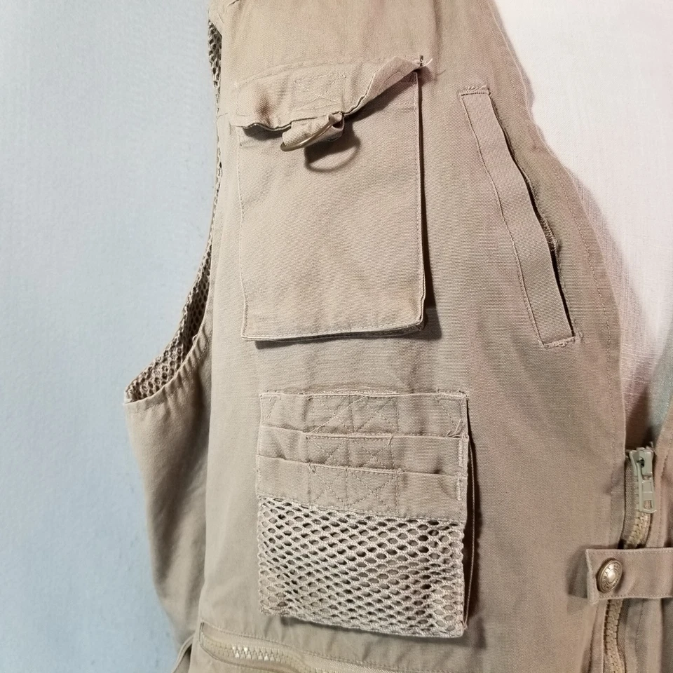 Field & Stream Chaleco Carga Hombre XL Extra Grande Bronceado Pesca Exterior Fotografía Foto 4 de 4