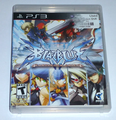 BLAZBLUE: COTINUUM SHIFT - Sony Playstation 3 Game, PS3, CIB Complete, Blaz Blue