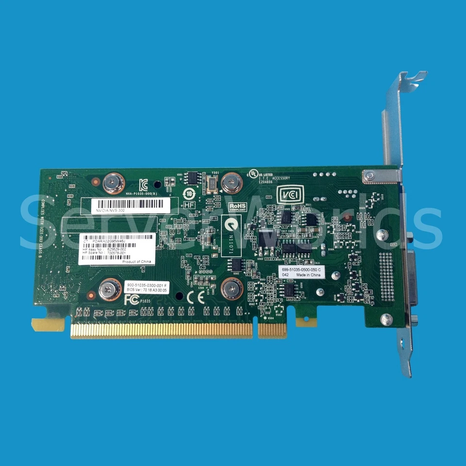 HP 700578-001 Quadro NVS300 PCIE Video Card 625629-002 - Image 3 of 4
