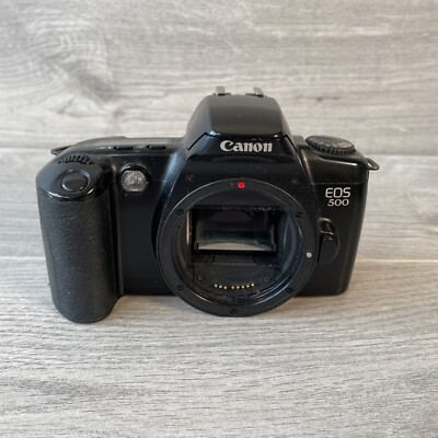 Canon EOS 500 Kamera Body Vintage Filmkamera schwarz - getestet & funktionsfähig
