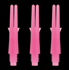 L-Style L-Shaft Straight Locked Shocking Pink Dart Shafts - 130