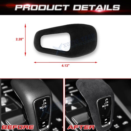 Alcantara Suede Gear Shift Lever Knob Panel Trim For Porsche Cayenne 2018-2023 - Picture 6 of 12