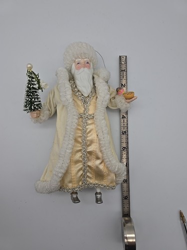 Vintage Avon Victorian Christmas with Santa Porcelain Doll Figure 1989 Box Inc - Picture 3 of 12