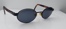 Vintage Kenneth Cole Oval 108 Black Oval Metal Sunglasses Hong Kong FRAMES ONLY