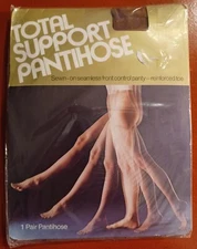 Vintage JCPenney Pantihose Pantyhose Total Support Active Legs Mystery Size NOS