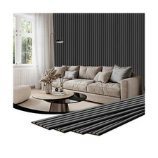 Wood Panels for Wall, 4-Pack 94.48" x7.87" 3D Wood Slat Wall Panel, Acoustic ...