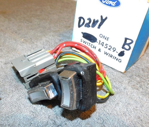 1972 Lincoln Continental NOS L REAR DOOR QUARTER POWER WINDOW REG CONTROL SWITCH - Picture 3 of 6
