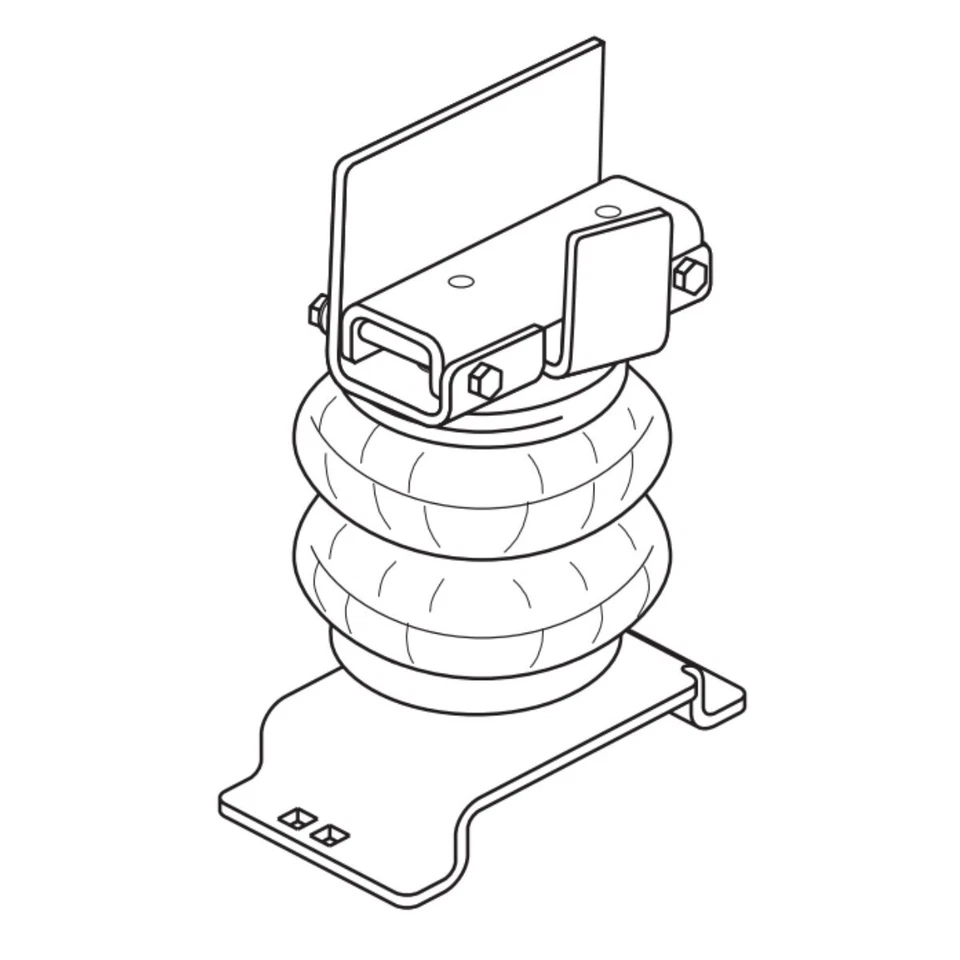 Bolsas de resortes neumáticos traseros Firestone 2706 Ride Rite 7500 libras para Dodge Ram 2500 14-25 Foto 2 de 4