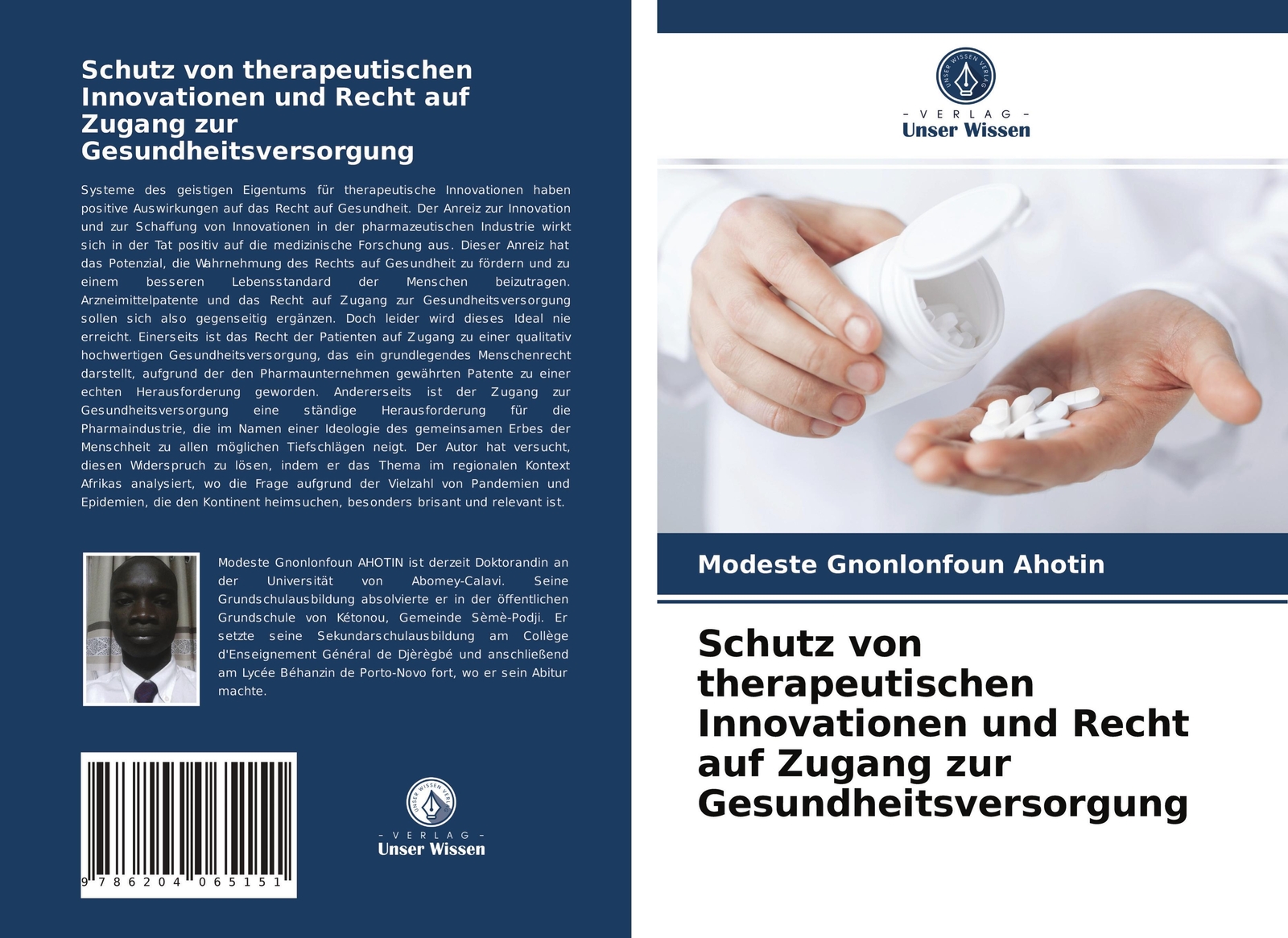 Modeste Gnonlonfoun Ahotin | Schutz Von Therapeutischen Innovationen