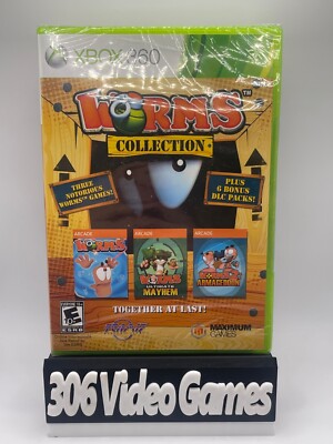 Worms Collection (Microsoft Xbox 360, 2013) Brand New Sealed
