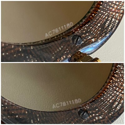 Authentic CHANEL Brown Lenses Lace Acetate Gold Temple  display picture 3