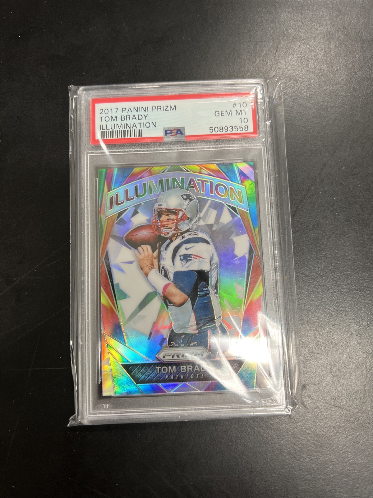 57404524 TOM BRADY 2017 Panini Prizm ILLUMINATION 10 PSA 10 GEM MINT
