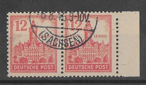 1946 Soviet Zone Germany Stamp Yellowish Paper - MI 161y. Farewell Series