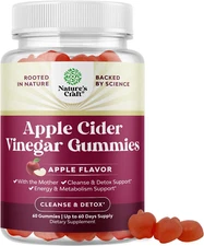 Apple Cider Vinegar ACV Gummies - Gut Health & Natural Energy Supplement with Vi