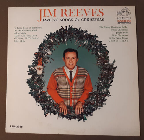 LP de vinilo de 33 rpm Jim Reeves Twelve Songs of Christmas de RCA Records - Imagen 1 de 3
