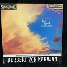 LONDON Blueback CS 6129 STRAUSS Also Sprach Zarathustra - KARAJAN - DG ST LP