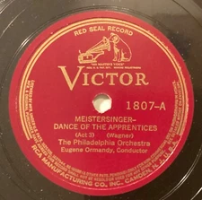 Eugene Ormandy, Philadelphia Or – 78 rpm Victor 1807: WAGNER Meistersinger-Dance