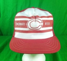 Vintage Cincinnati Reds Hat USA Made Med Snapback Summer Mesh Baseball Cap